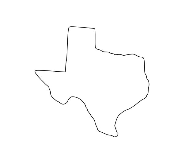 Texas Outline SVG